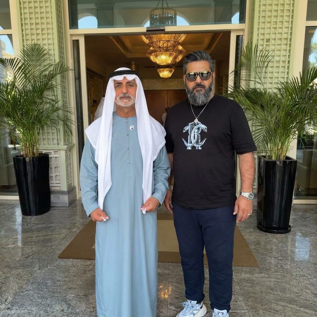 Umer Shauket with H.E. Sheikh Nahyan bin Mubarak Al Nahyan